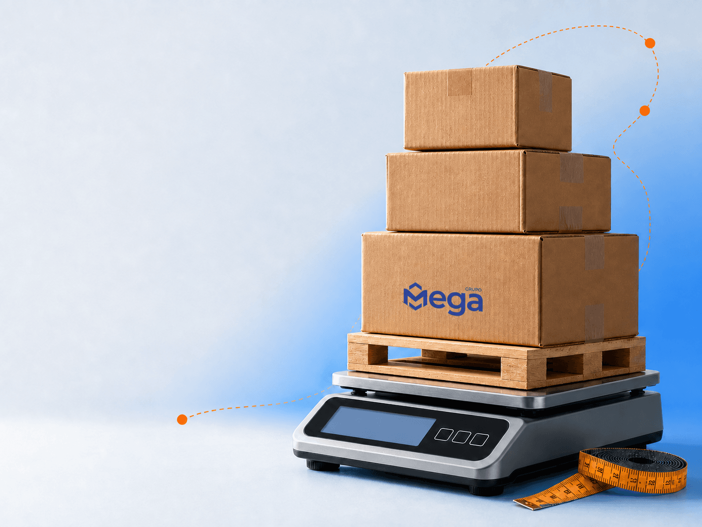 Caja abierta con artículos que puedes enviar
