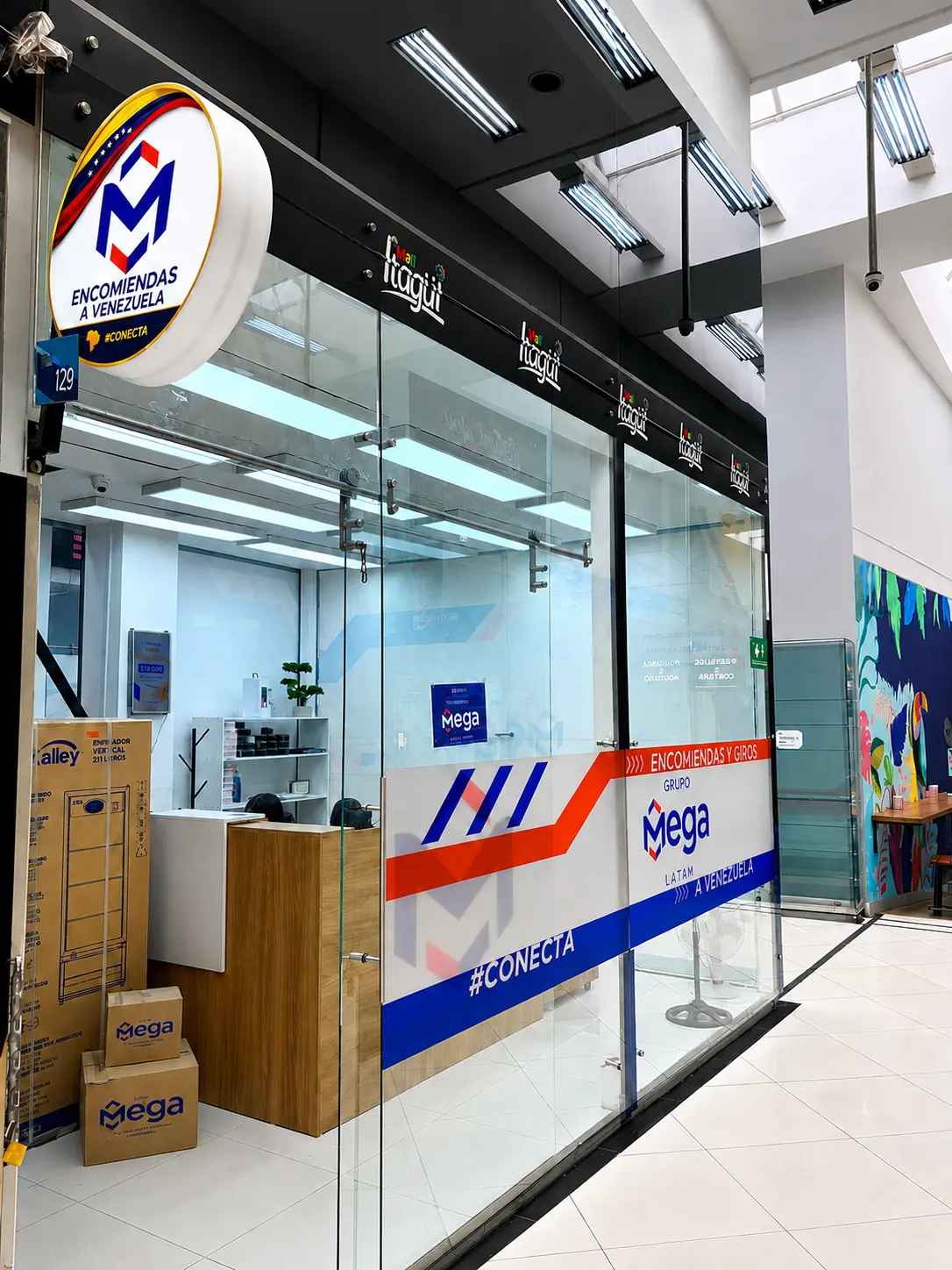 Sede de Grupo Mega en el Centro Comercial Mall Itagüí